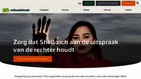 What Milieudefensie.nl website looked like in 2022 (2 years ago)