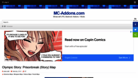 What Mc-addons.com website looked like in 2022 (2 years ago)