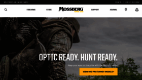 What Mossberg.com website looked like in 2022 (1 year ago)