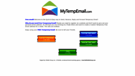 What Mytempemail.com website looked like in 2022 (2 years ago)