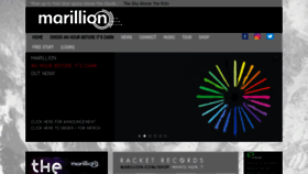 What Marillion.com website looked like in 2022 (1 year ago)