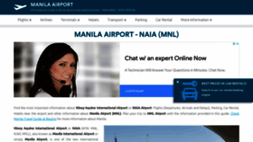 What Manila-airport.net website looked like in 2022 (2 years ago)