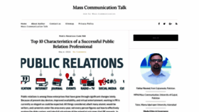 What Masscommunicationtalk.com website looked like in 2022 (1 year ago)