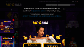 What Mpo888.com website looked like in 2022 (1 year ago)