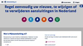What Mijnaansluiting.nl website looked like in 2022 (2 years ago)