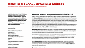 What Medyumalihoca.com website looked like in 2022 (4 years ago)