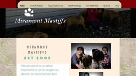 What Miramontmastiffs.com website looked like in 2022 (2 years ago)