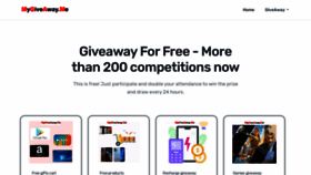 What Mygiveaway.me website looked like in 2022 (2 years ago)