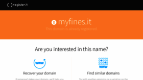 What Myfines.it website looked like in 2022 (1 year ago)
