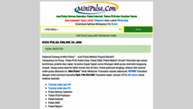 What Minipulsa.com website looked like in 2022 (1 year ago)