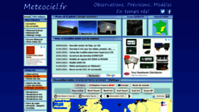 What Meteociel.ch website looked like in 2022 (1 year ago)