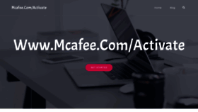 What Mcafee-com-activate.com website looked like in 2022 (1 year ago)