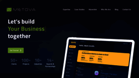 What Metova.com website looked like in 2022 (1 year ago)