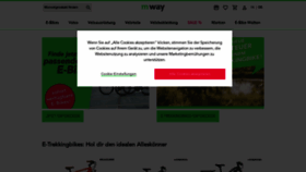 What M-way.ch website looked like in 2022 (1 year ago)