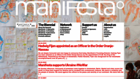 What Manifesta.org website looked like in 2022 (1 year ago)