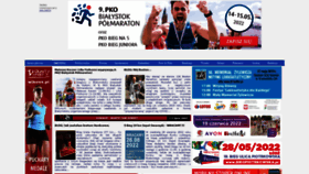What Maratonypolskie.pl website looked like in 2022 (1 year ago)