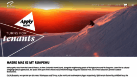 What Mtruapehu.com website looked like in 2022 (1 year ago)