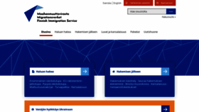 What Migri.fi website looked like in 2022 (1 year ago)