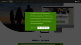 What Memori.nl website looked like in 2022 (1 year ago)