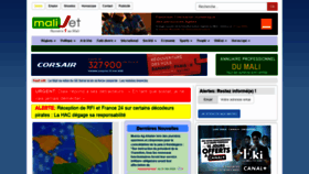 What Malijet.com website looked like in 2022 (1 year ago)