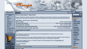 What Mangaupdates.com website looked like in 2022 (1 year ago)