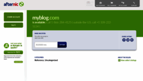 What Myblog.com website looked like in 2022 (1 year ago)
