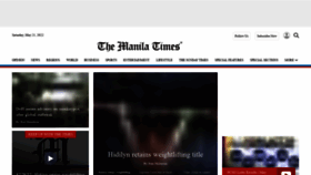 What Manilatimes.net website looked like in 2022 (1 year ago)
