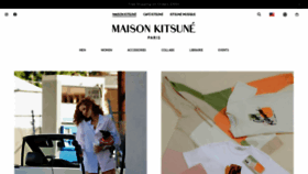 What Maisonkitsune.com website looked like in 2022 (1 year ago)