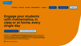 What Mathletics.com website looked like in 2022 (1 year ago)