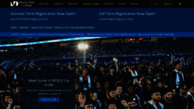 What Mdc.edu website looked like in 2022 (3 years ago)
