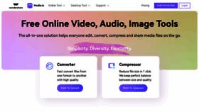 What Media.io website looked like in 2022 (1 year ago)
