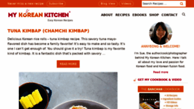 What Mykoreankitchen.com website looked like in 2022 (1 year ago)