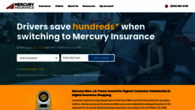 What Mercuryinsurance.com website looked like in 2022 (1 year ago)