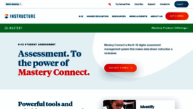 What Masteryconnect.com website looked like in 2022 (1 year ago)