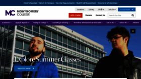 What Montgomerycollege.edu website looked like in 2022 (1 year ago)