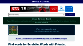 What Morewords.com website looked like in 2022 (1 year ago)