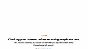 What Mrephrase.com website looked like in 2022 (1 year ago)