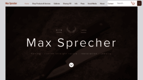 What Maxsprecher.com website looked like in 2022 (1 year ago)