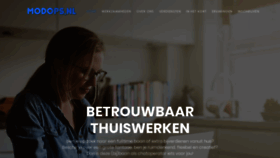What Modops.nl website looked like in 2022 (3 years ago)