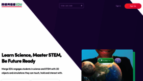What Mergevr.com website looked like in 2022 (1 year ago)