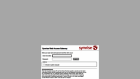 What Mymail.symrise.com website looked like in 2022 (1 year ago)