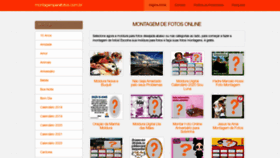 What Montagemparafotos.com.br website looked like in 2022 (1 year ago)