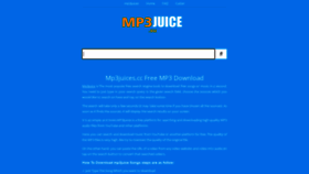 What Mp3juices.su website looked like in 2022 (1 year ago)