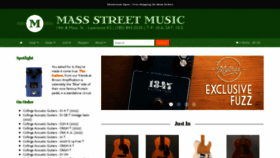 What Massstreetmusic.com website looked like in 2022 (1 year ago)