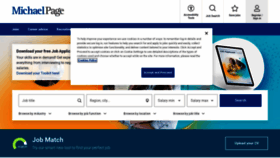 What Michaelpage.co.uk website looked like in 2022 (3 years ago)
