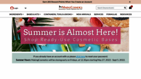 What Makingcosmetics.com website looked like in 2022 (1 year ago)
