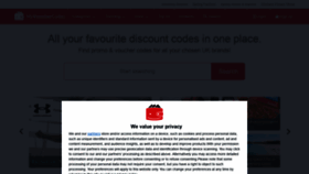 What Myvouchercodes.co.uk website looked like in 2022 (1 year ago)
