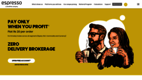 What Myespresso.com website looked like in 2022 (3 years ago)