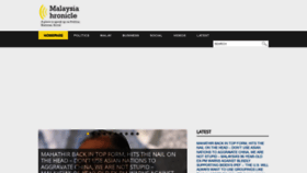 What Malaysia-chronicle.com website looked like in 2022 (1 year ago)