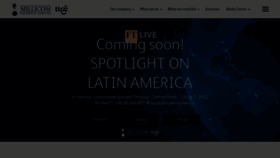 What Millicom.com website looked like in 2022 (1 year ago)